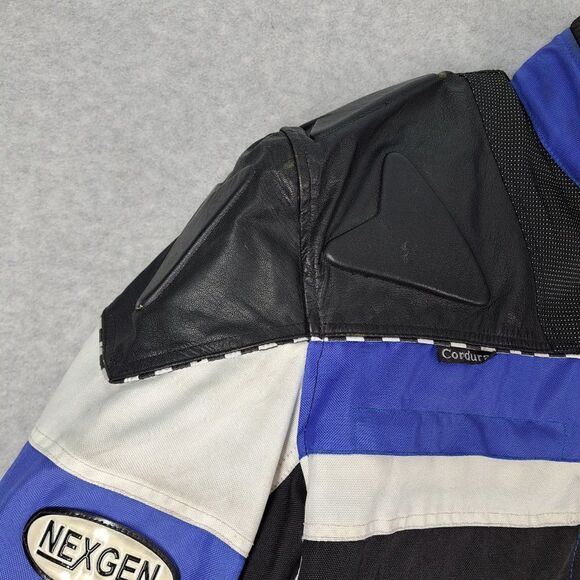 Nexgen Motorcycle Jacket Mens Large Cordura Thinsulate Leather Padded Waterproof - Picture 8 of 15